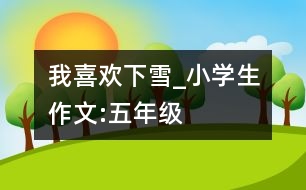 我喜歡下雪_小學(xué)生作文:五年級