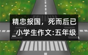 精忠報(bào)國，死而后已_小學(xué)生作文:五年級(jí)