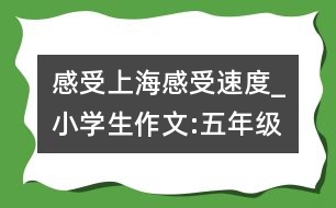 感受上海感受速度_小學(xué)生作文:五年級