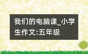 我們的電腦課_小學生作文:五年級