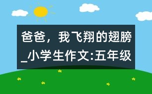 爸爸，我飛翔的翅膀_小學(xué)生作文:五年級