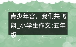 青少年宮，我們共飛翔_小學(xué)生作文:五年級(jí)
