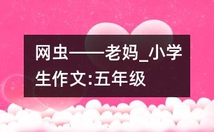 “網(wǎng)蟲”――老媽_小學(xué)生作文:五年級