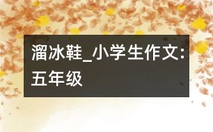 溜冰鞋_小學(xué)生作文:五年級