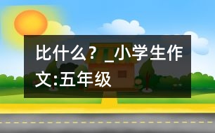 比什么？_小學(xué)生作文:五年級(jí)