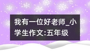 我有一位好老師_小學(xué)生作文:五年級