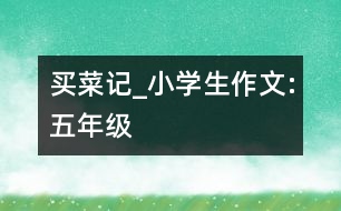 買(mǎi)菜記_小學(xué)生作文:五年級(jí)