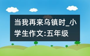 當(dāng)我再來(lái)烏鎮(zhèn)時(shí)_小學(xué)生作文:五年級(jí)