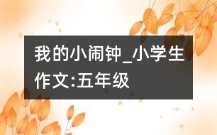 我的小鬧鐘_小學(xué)生作文:五年級