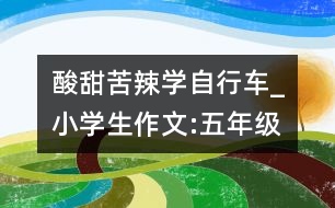酸甜苦辣學自行車_小學生作文:五年級