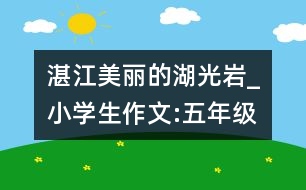 湛江美麗的湖光巖_小學生作文:五年級