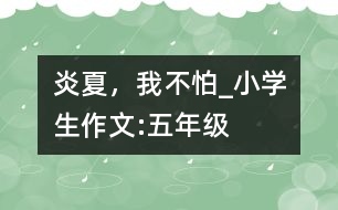 炎夏，我不怕_小學(xué)生作文:五年級