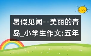 暑假見聞--美麗的青島_小學(xué)生作文:五年級(jí)