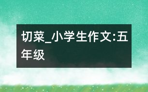 切菜_小學(xué)生作文:五年級(jí)