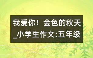 我愛你！金色的秋天_小學生作文:五年級