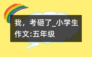 我，考砸了_小學(xué)生作文:五年級(jí)