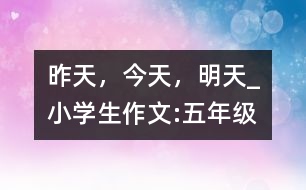 昨天，今天，明天_小學(xué)生作文:五年級(jí)