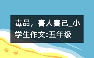 毒品，害人害己_小學(xué)生作文:五年級(jí)
