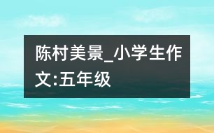 陳村美景_小學(xué)生作文:五年級