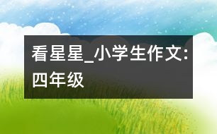 看星星_小學生作文:四年級