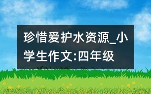 珍惜、愛(ài)護(hù)水資源_小學(xué)生作文:四年級(jí)