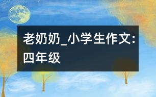 老奶奶_小學(xué)生作文:四年級