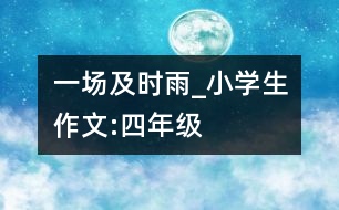 一場及時(shí)雨_小學(xué)生作文:四年級