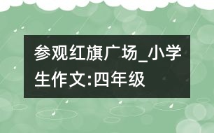 參觀紅旗廣場_小學(xué)生作文:四年級