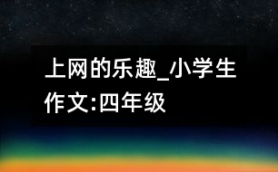 上網(wǎng)的樂趣_小學(xué)生作文:四年級(jí)