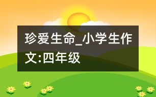 珍愛生命_小學(xué)生作文:四年級(jí)