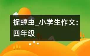 捉蝗蟲(chóng)_小學(xué)生作文:四年級(jí)