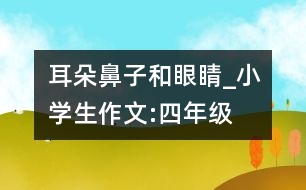 耳朵、鼻子和眼睛_小學(xué)生作文:四年級(jí)