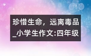 珍惜生命，遠(yuǎn)離毒品_小學(xué)生作文:四年級