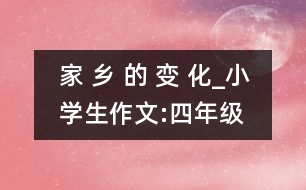 家 鄉(xiāng) 的 變 化_小學(xué)生作文:四年級