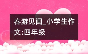 春游見(jiàn)聞_小學(xué)生作文:四年級(jí)