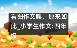 看圖作文噢，原來如此_小學(xué)生作文:四年級