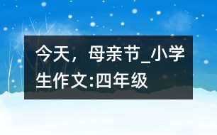 今天，母親節(jié)_小學(xué)生作文:四年級