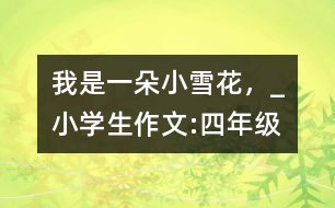我是一朵小雪花，_小學(xué)生作文:四年級