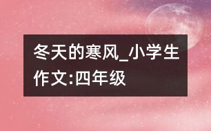 冬天的寒風(fēng)_小學(xué)生作文:四年級