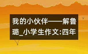 我的小伙伴――解魯璐_小學生作文:四年級