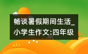 暢談暑假期間生活_小學(xué)生作文:四年級