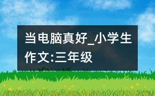 當電腦真好_小學生作文:三年級