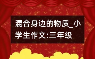 混合身邊的物質_小學生作文:三年級