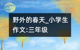 野外的春天_小學(xué)生作文:三年級