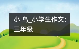小 鳥(niǎo)_小學(xué)生作文:三年級(jí)
