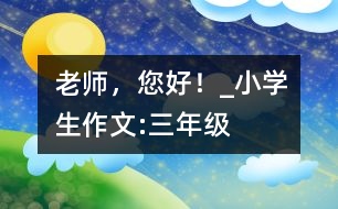 老師，您好！_小學(xué)生作文:三年級