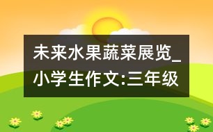 未來水果、蔬菜展覽_小學(xué)生作文:三年級
