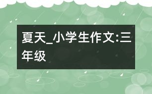 夏天_小學生作文:三年級