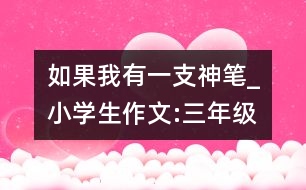 如果我有一支神筆_小學生作文:三年級