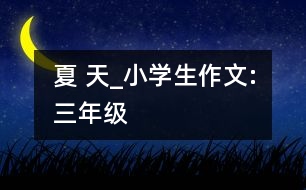 夏 天_小學生作文:三年級